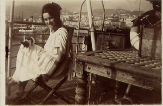 Nives Ivancich u Genovi, rujan 1921. 